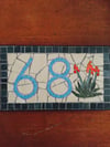 Custom Mosaic House Number by Alba Cisneros