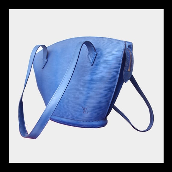 Image of Louis Vuitton Blue Alma GM Epi Shoulder Bag