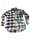 Image of Large Blue Half Reversed Flannel