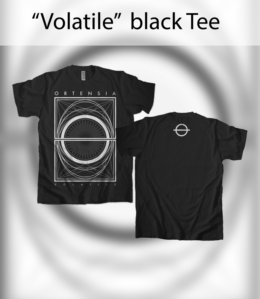 Image of "Volatile" black Tee