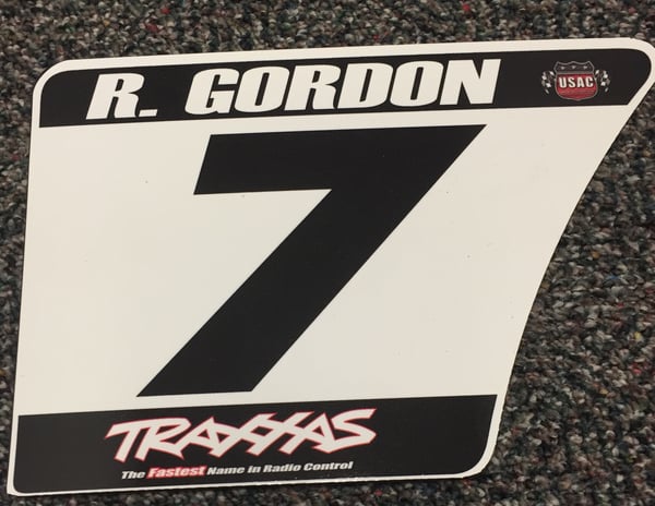 Image of #7 Robby Gordon Number Plate