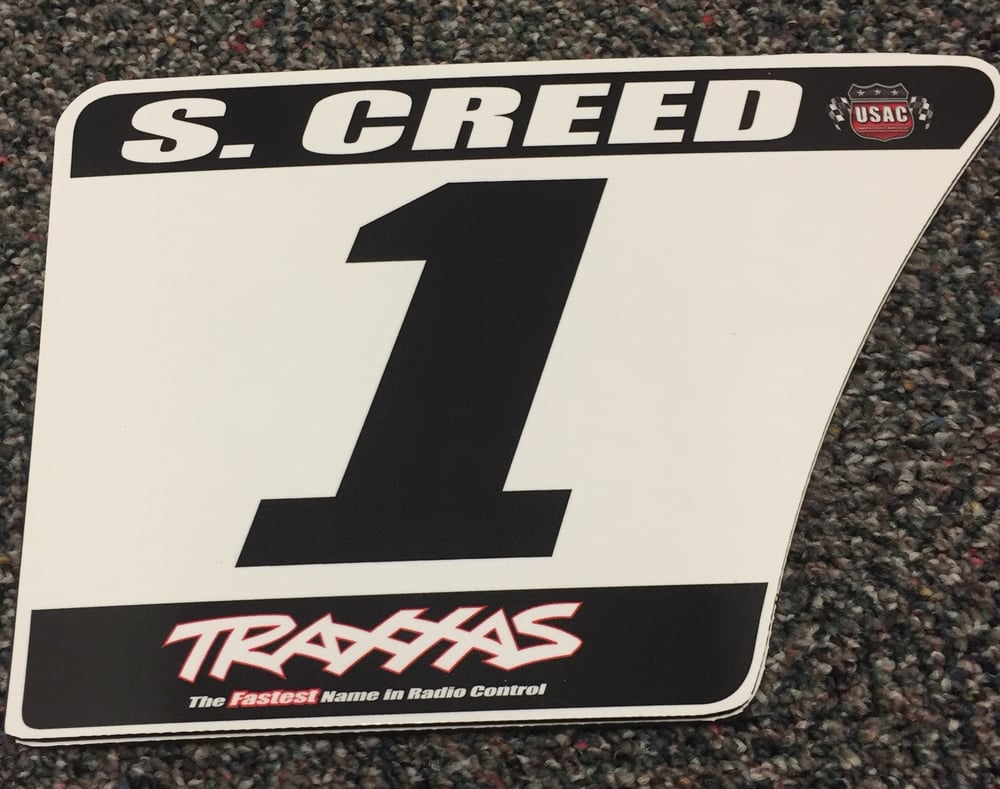 Image of #1 Sheldon Creed Number Plate