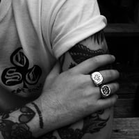 Image 2 of House of Need X SABBC Solid Silver Ring