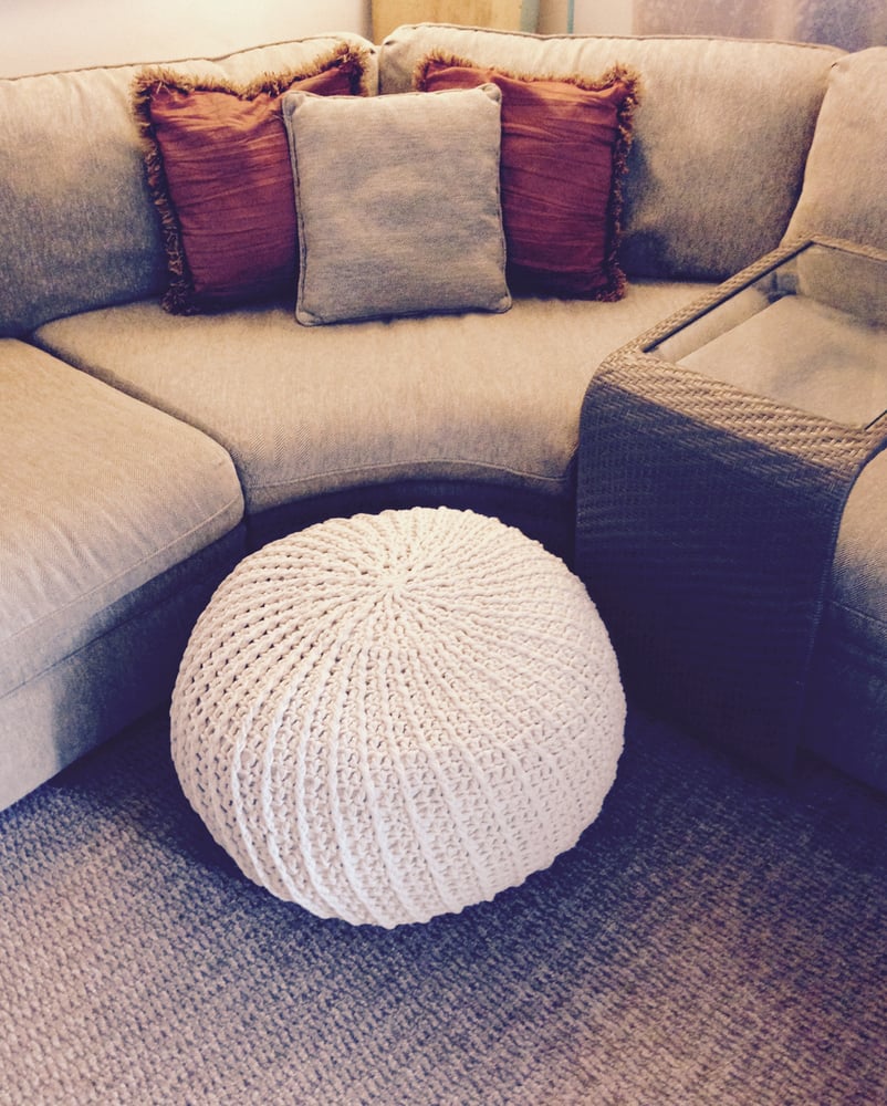 Crocheted Ottoman Kit / Lola Lee Designs
