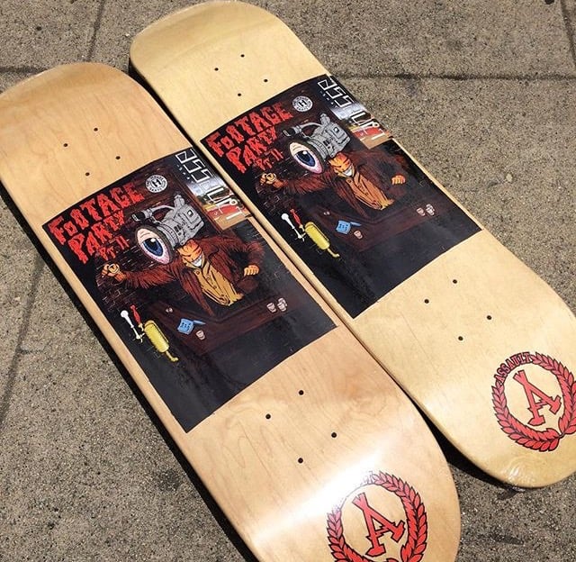 Image of Footage Party/Assault Skateboards collab deck