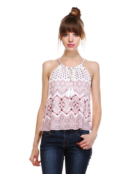 Image of Paisley Pink Tank