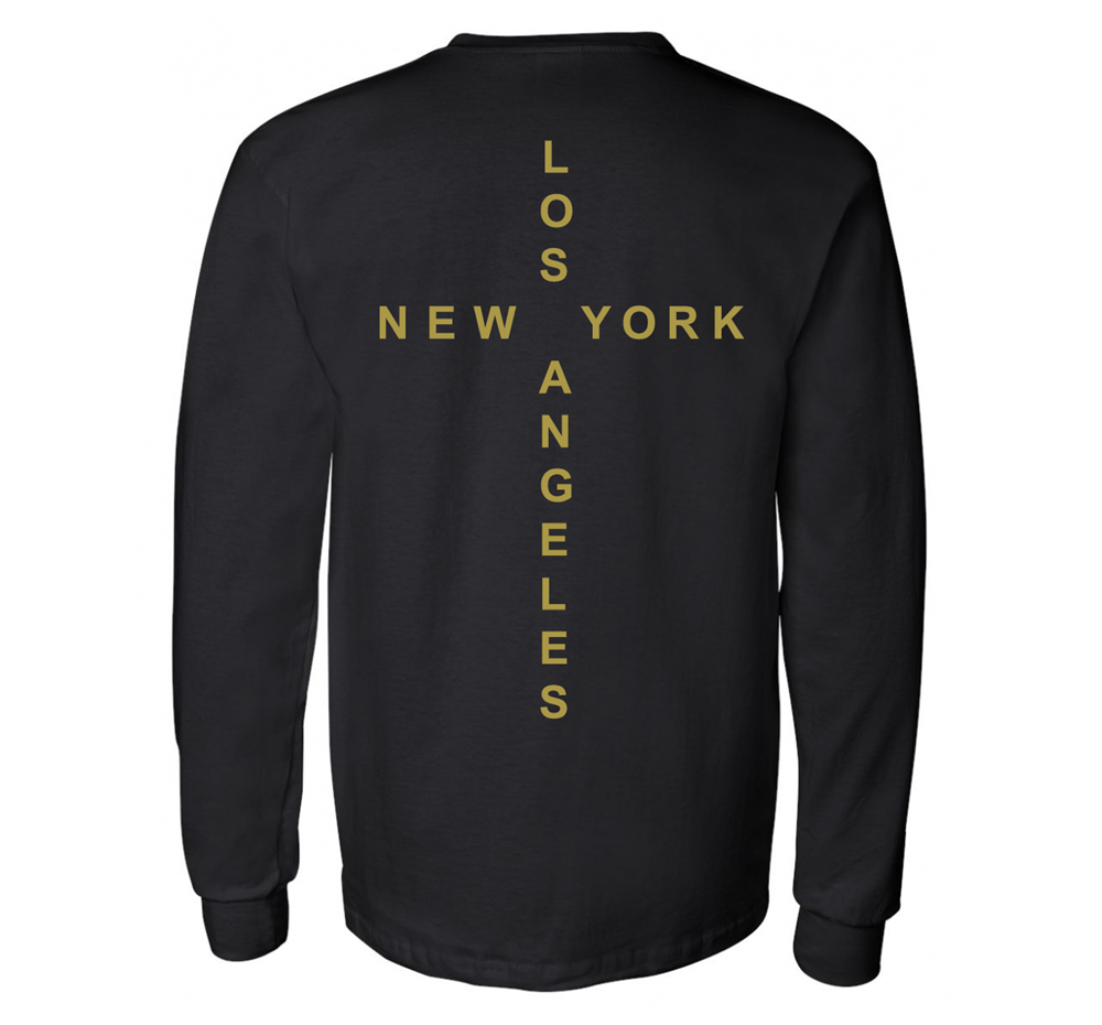 Image of The Connection Long Sleeve Tee in Black