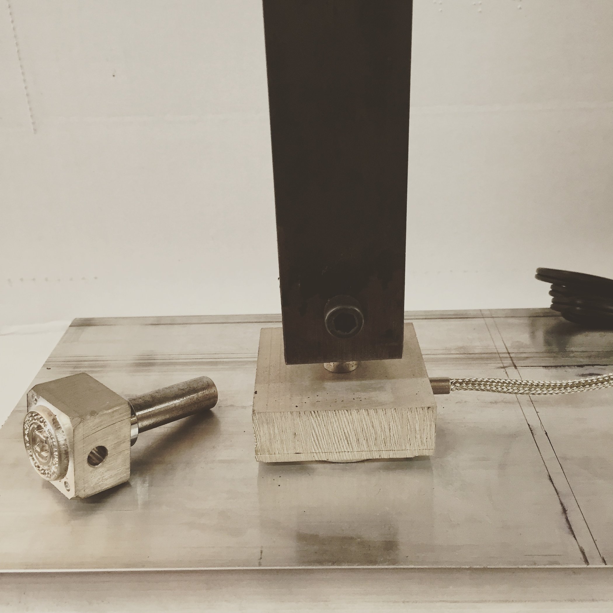 Arbor press modification MakersMarkBranding