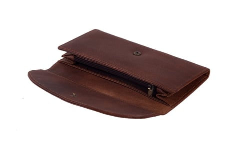 Image of Handcrafted Wholesale Genuine Leather Wallet Long Wallet Men Wallet Card Holder 9066