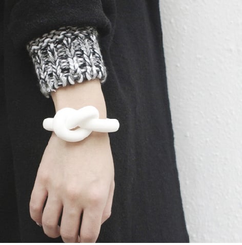 Image of ZOEE x ITUM white unrope 3D printing bangle