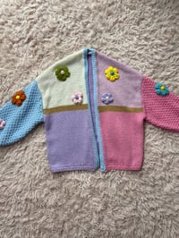 Image 1 of Colorful Flower Cardigan.