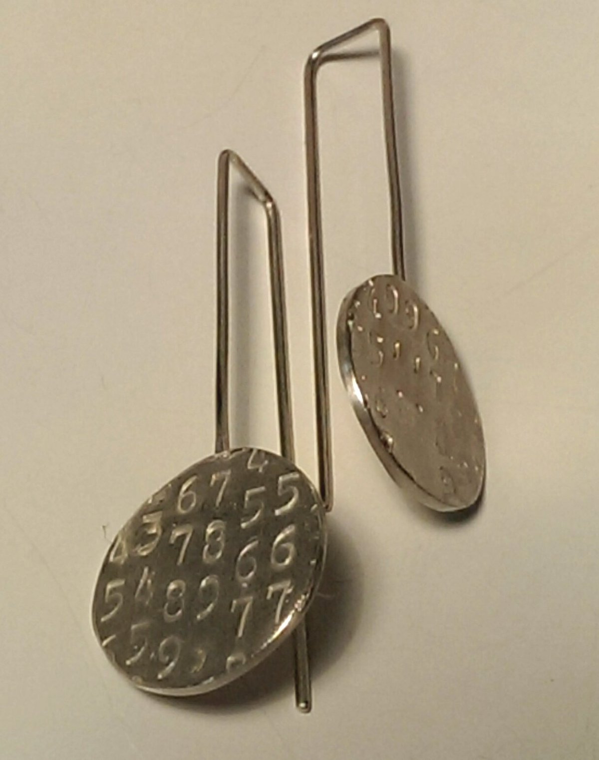 Image of Generated Number Series Earrings