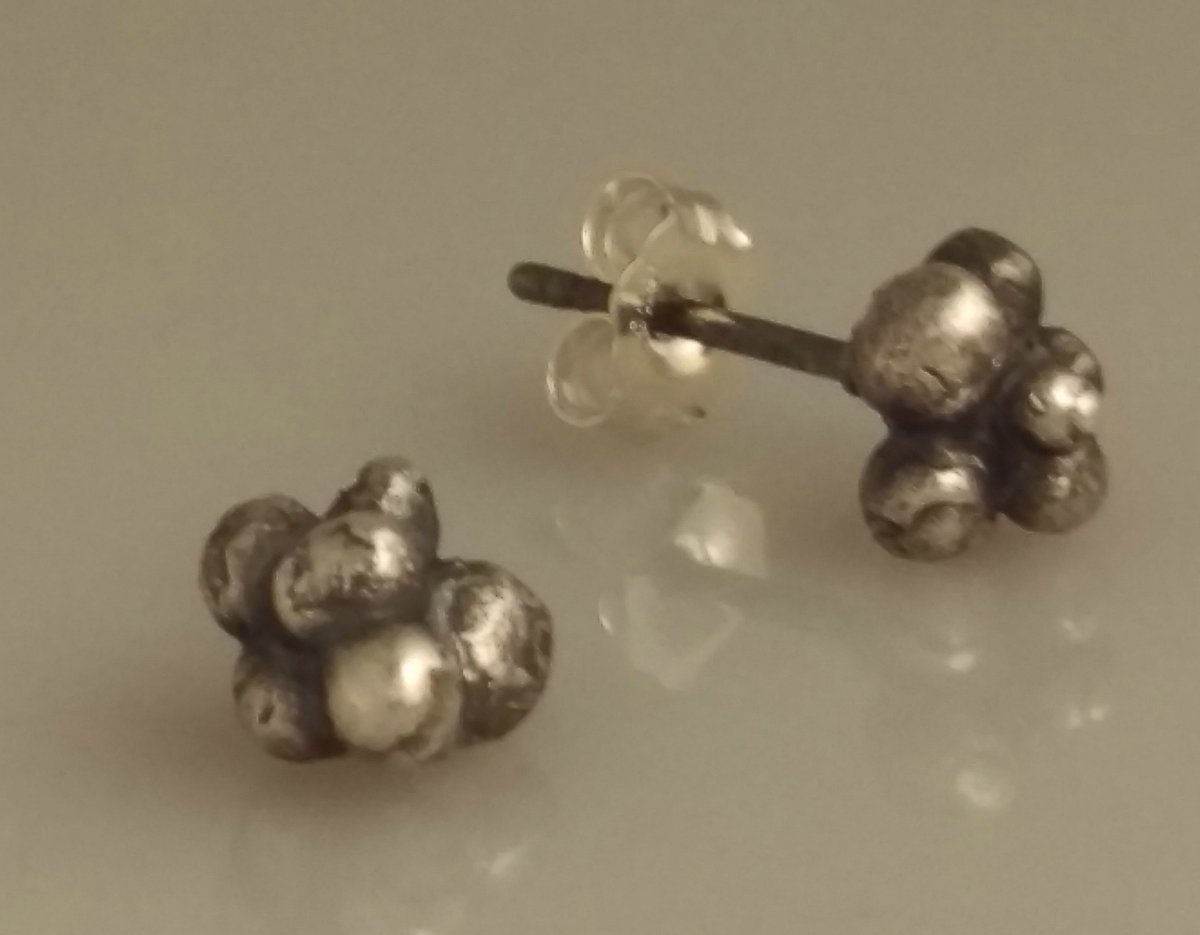 Image of Silver Bubble Earrings