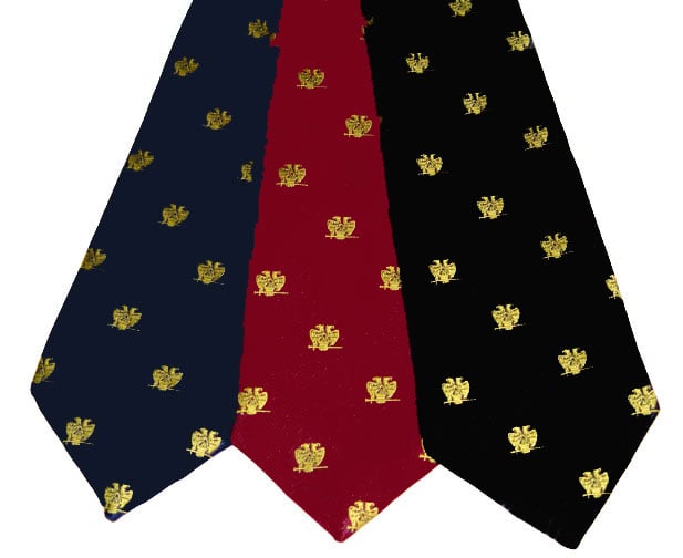 Image of Scottish Rite 32nd Degree Masonic Neckties