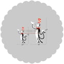 Dr Seuss Cat In The Hat Holding Tail wall decal will sticker