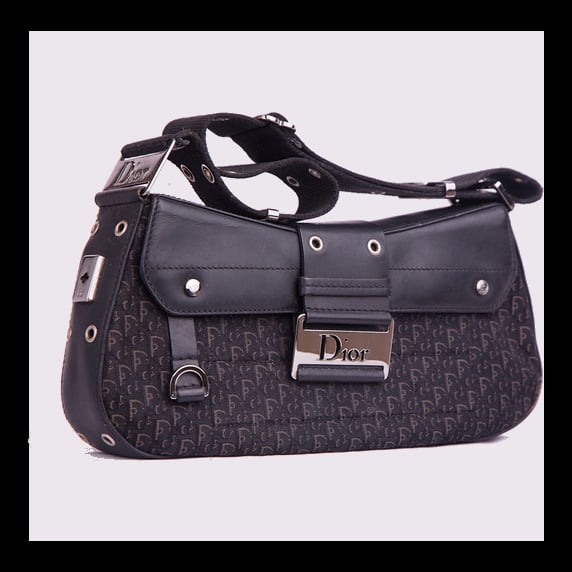 Image of Christian Dior Black Monogram Street Chic Bag