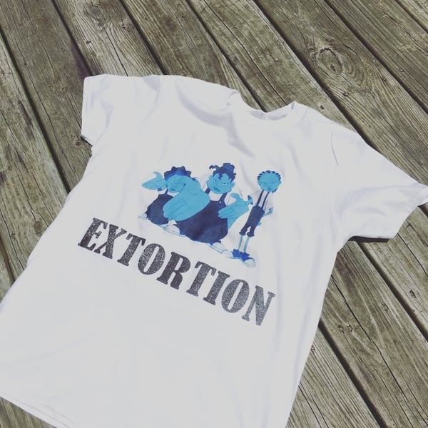 Image of "Extortion" White Tee