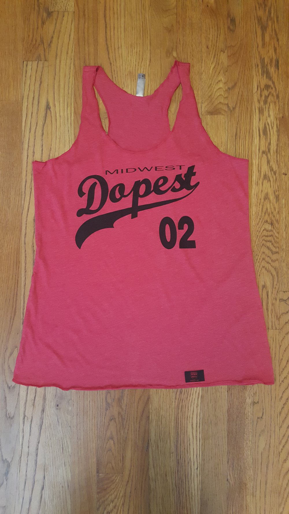 Image of MidWest Dopest Women's Red/Black Razorback Tank 