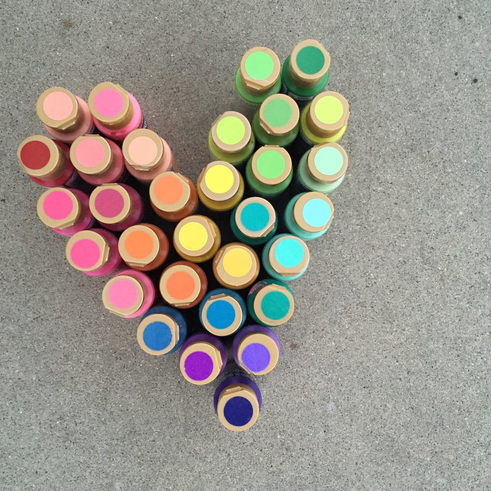 Image of Painted Heart Print