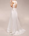 Beautiful V-neckline Handmade Long Chiffon Evening Gowns, Prom Gowns, Party Gowns