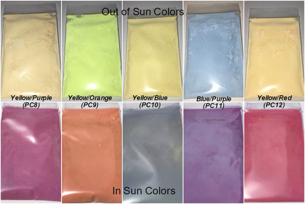 Image of Two-Color Photochromic <P> Pigments - 9 Colors Available