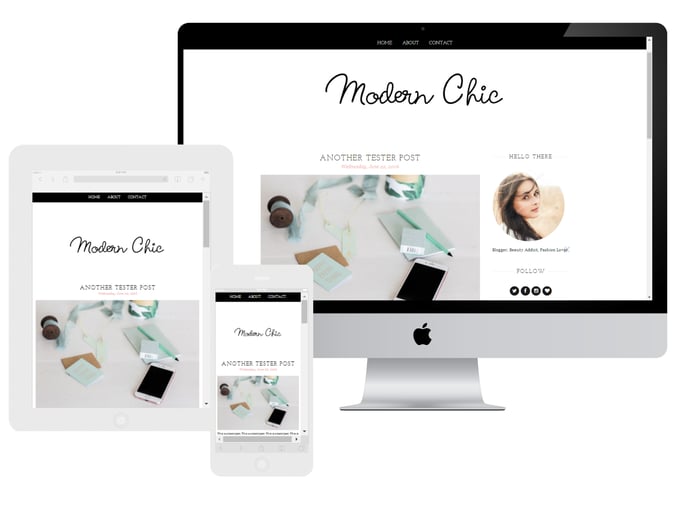 Image of Modern Chic Blogger Template