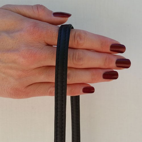 Image of Extra Petite Leather Strap - 0.375" (3/8in) Wide - GOLD or NICKEL #14B Clasp - Choose Length & Color