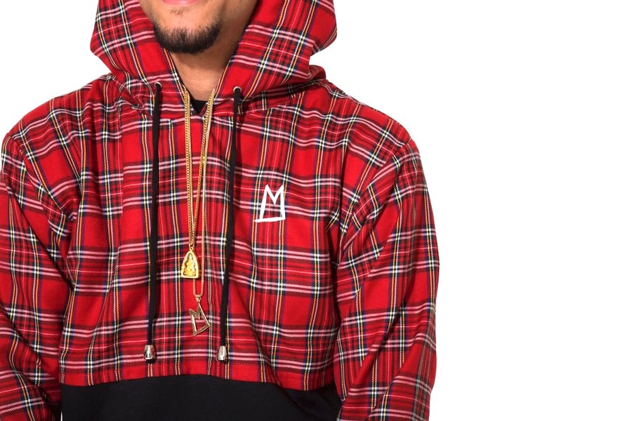 Image of Plaid Anorack hoodie