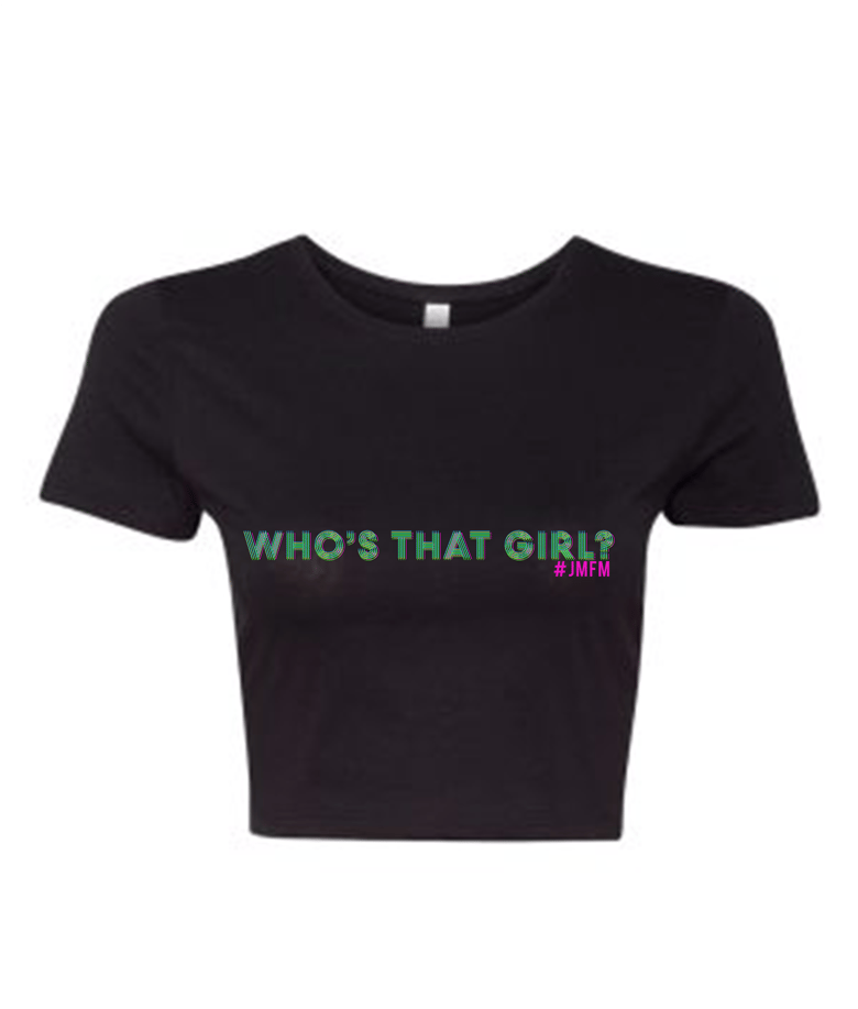 Image of "Who's That Girl" Crop Top Tee