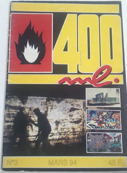 Image of 400ml graffiti zine from paris issue 3