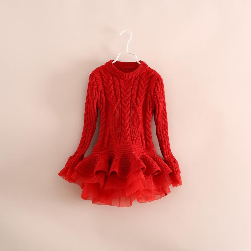 toddler red sweater dress