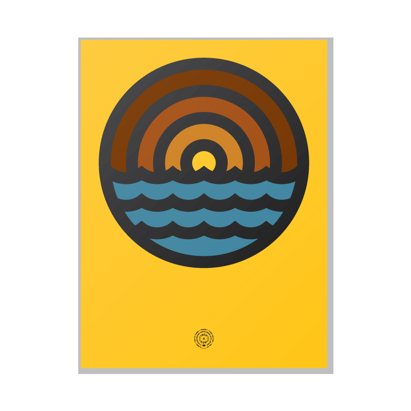 Image of Draplin "Waves" Poster