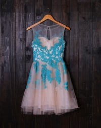 Image 2 of Lovely Handmade Tulle Prom Dresses with Applique, Homecoming Dresses