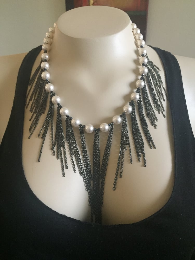 Image of Pearl Fringe Necklace
