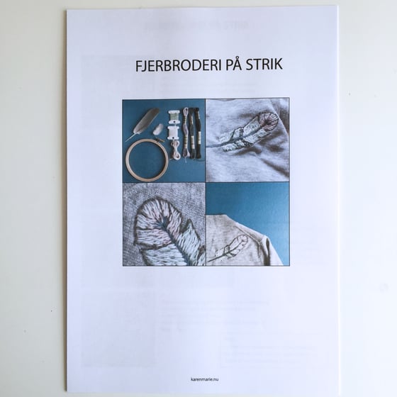 Image of Fjer-broderi PDF vejledning