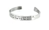 sterling silver wuthering heights quote cuff