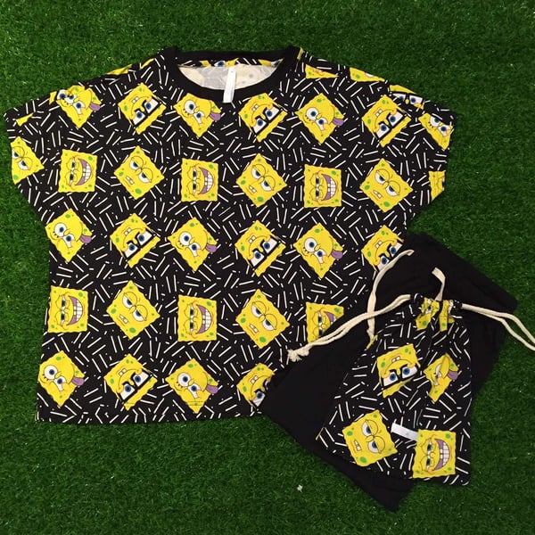 Image of SPONGEBOB LOUNGER SET PJS