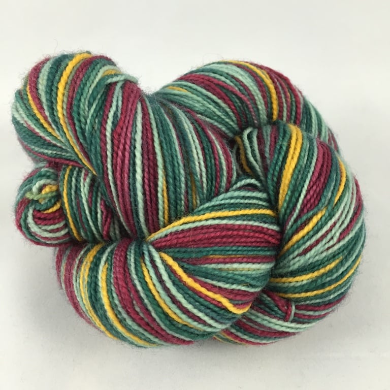 Image of Oops, a mistake! Harvest Time: Superwash sparkle Panache Self Striping Sock Yarn