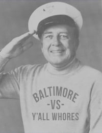 Image 2 of Baltimore Vs Y'all Whores Shirt - Captain Gray