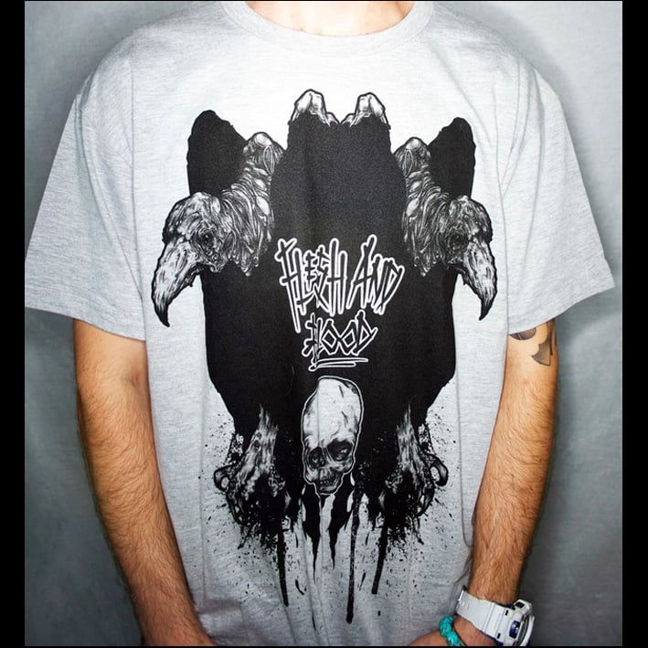 Image of Double Headed Vulture - Tshirt - Grey 
