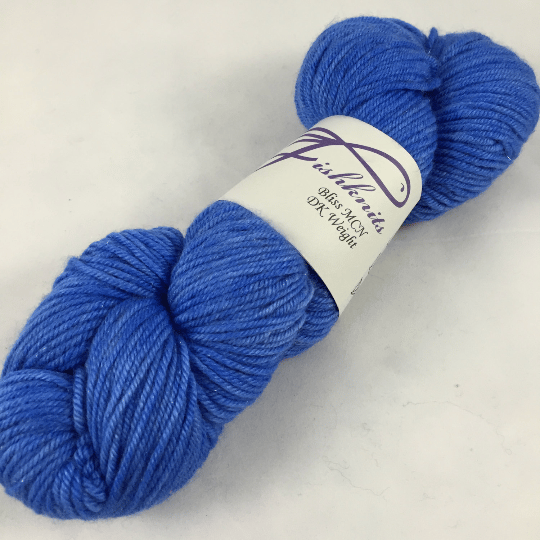 Image of Sidekick Blue: Superwash sparkly Charm DK Fingering