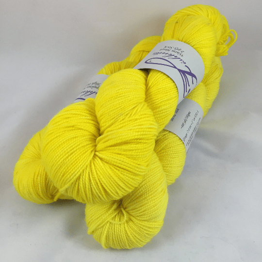 Image of Laser Lemon: Superwash Warm Heart Fingering