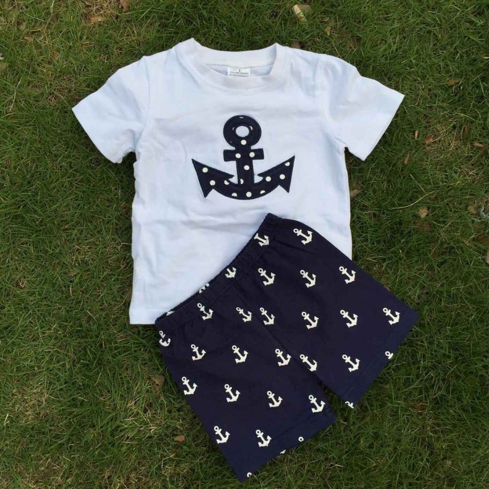 baby boy anchor outfit