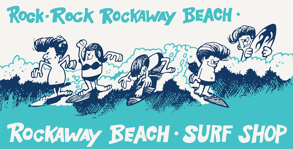 Image of Rock Rock Rockaway Beach Beach Towel