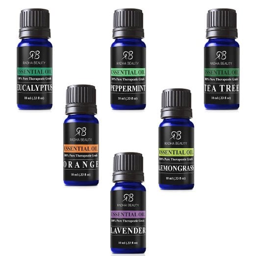 Image of Radha Beauty Aromatherapy Top 6 Essential Oils 100% Pure & Therapeutic grade