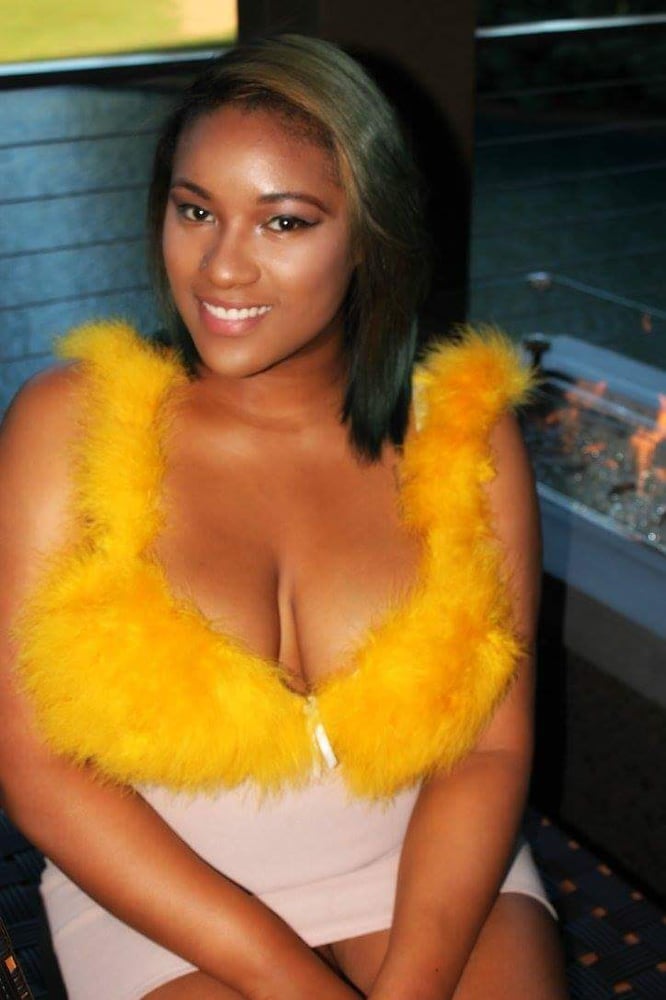 Image of Yellow Faux Fur Bra
