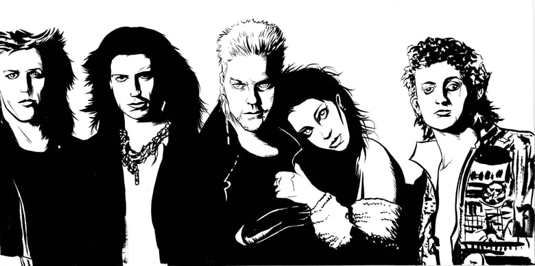 Image of Lost boys hand inked art