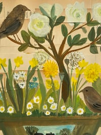 Image 2 of Roses and wildflowers in a green garden dish