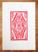 Image of Red pattern print - A3 Risograph Print