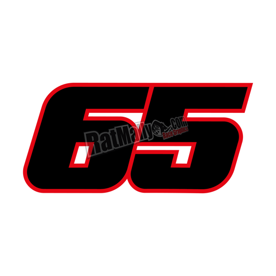 Image of #65 Jonathan Rea race numbers